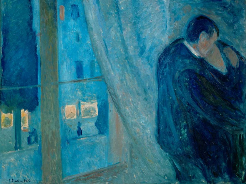 The Kiss art print by Edvard Munch for $57.95 CAD
