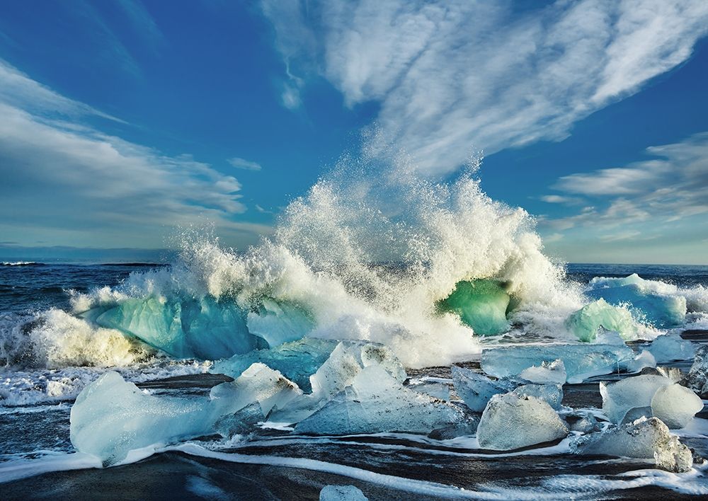 Waves breaking, Iceland art print by Frank Krahmer for $57.95 CAD