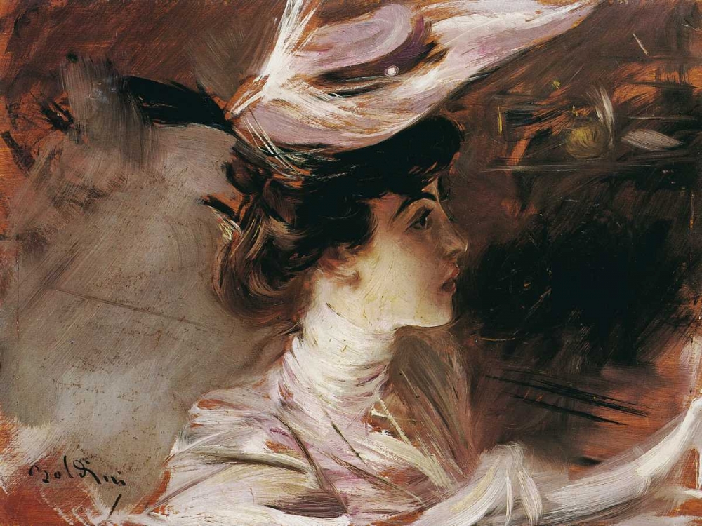 Il cappellino nuovo-Lina Cavalieri art print by Giovanni Boldini for $57.95 CAD