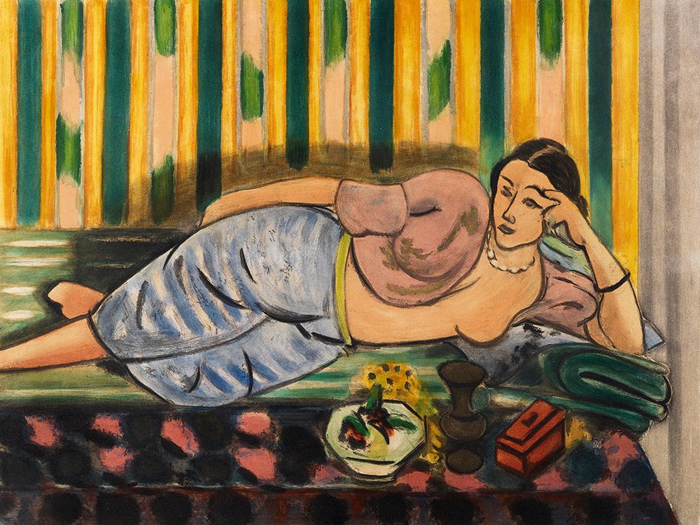 Odalisque au coffret rouge, 1926 art print by Henri Matisse for $57.95 CAD