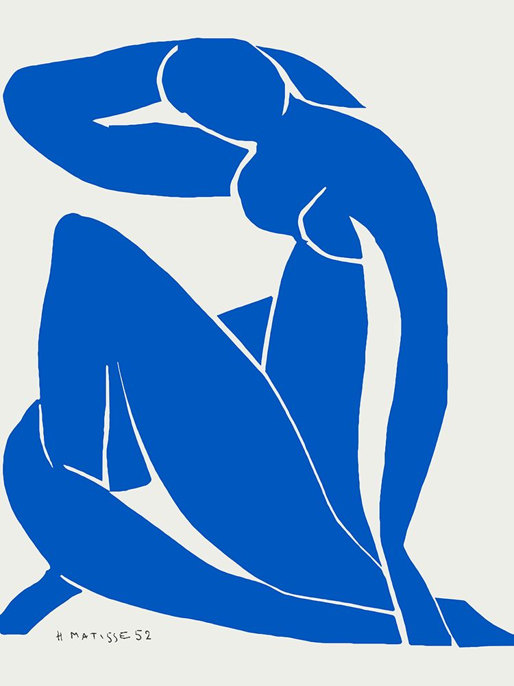 Nu Bleu II art print by Henri Matisse for $57.95 CAD