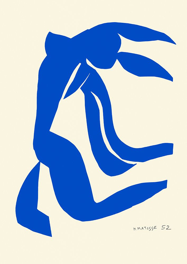 Nu Bleu VII art print by Henri Matisse for $57.95 CAD
