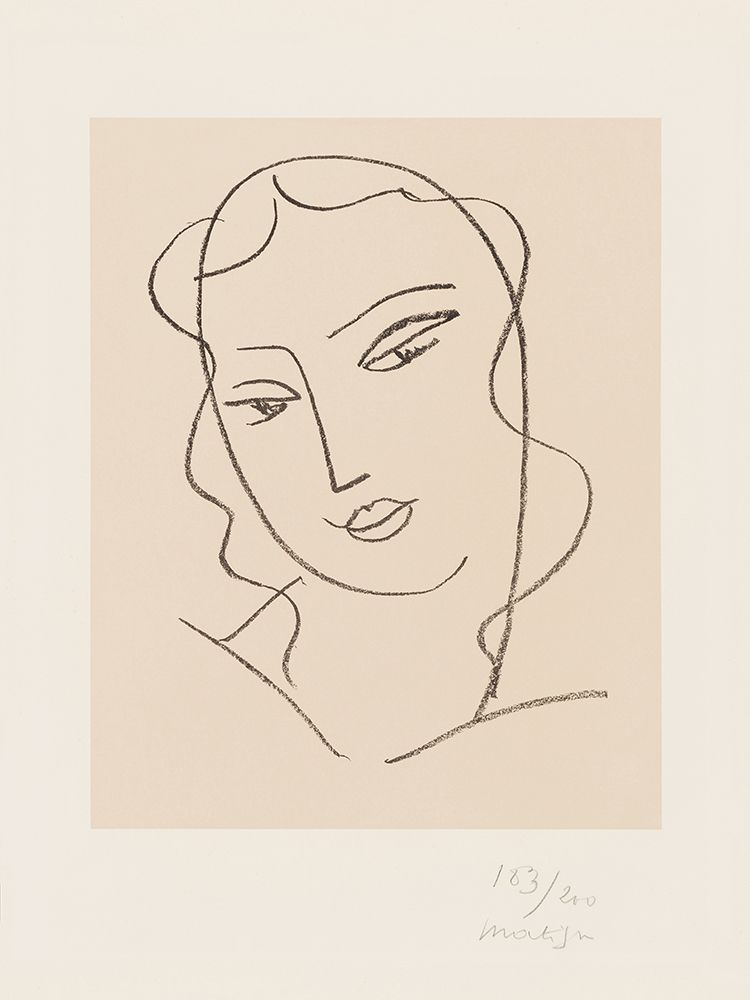 Portrait art print by Henri Matisse for $57.95 CAD