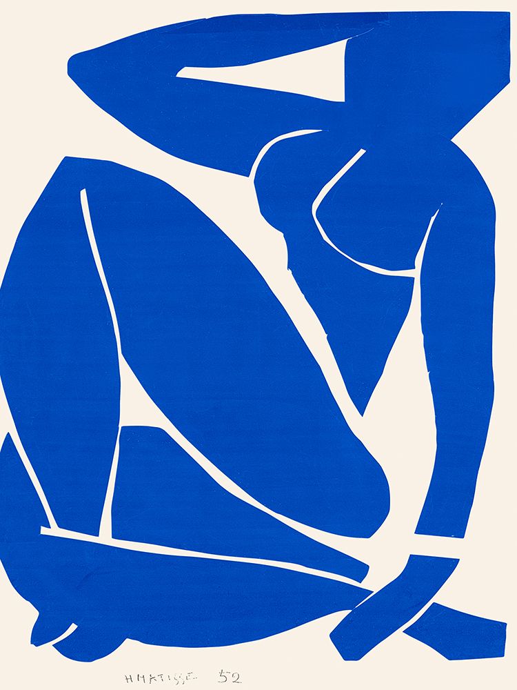 Nu Bleu III, 1952 art print by Henri Matisse for $57.95 CAD