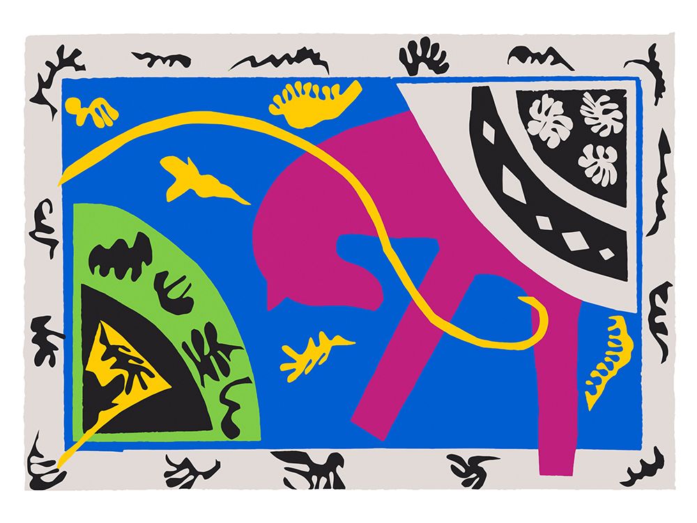 Jazz 5: Le cheval, lecuyere et le clown art print by Henri Matisse for $57.95 CAD