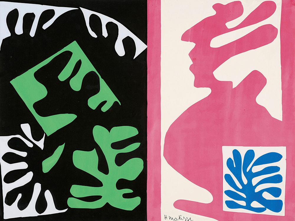 Composition, noir et rouge, 1947 art print by Henri Matisse for $57.95 CAD