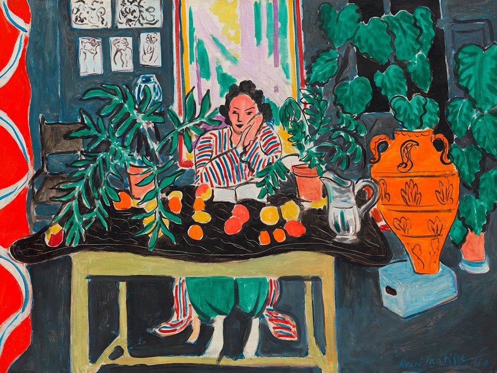 Interior with an Etruscan Vase art print by Henri Matisse for $57.95 CAD