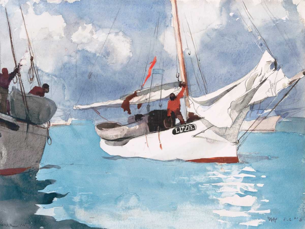 Fishing Boats, Key West art print by Winslow Homer for $57.95 CAD