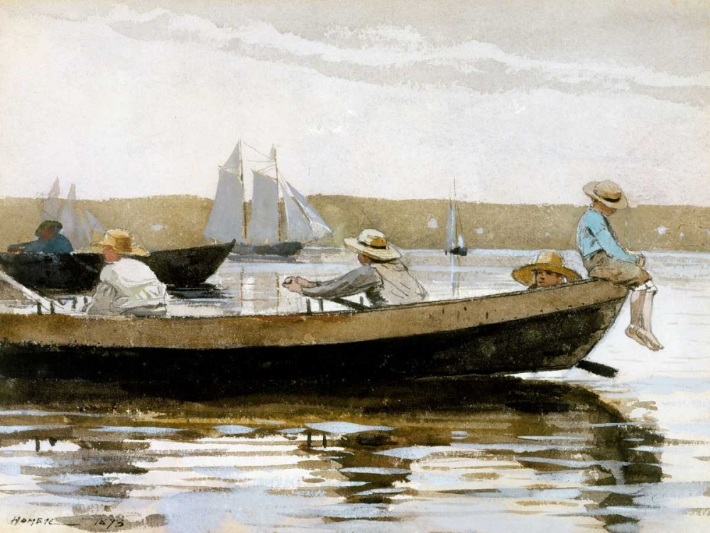 Boys in a Dory art print by Winslow Homer for $57.95 CAD