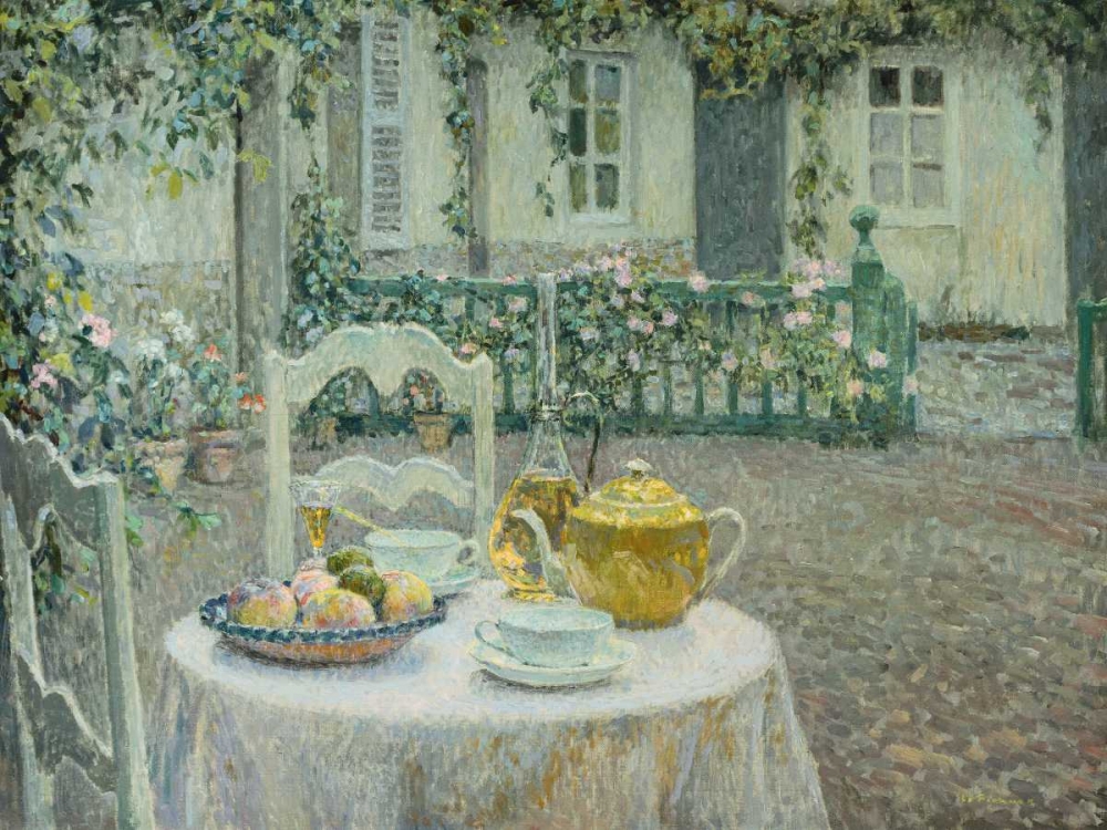 The Pink Tablecloth art print by Henri Le Sidaner for $57.95 CAD