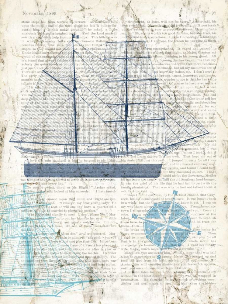 Classic Sailing I art print by Joannoo for $57.95 CAD