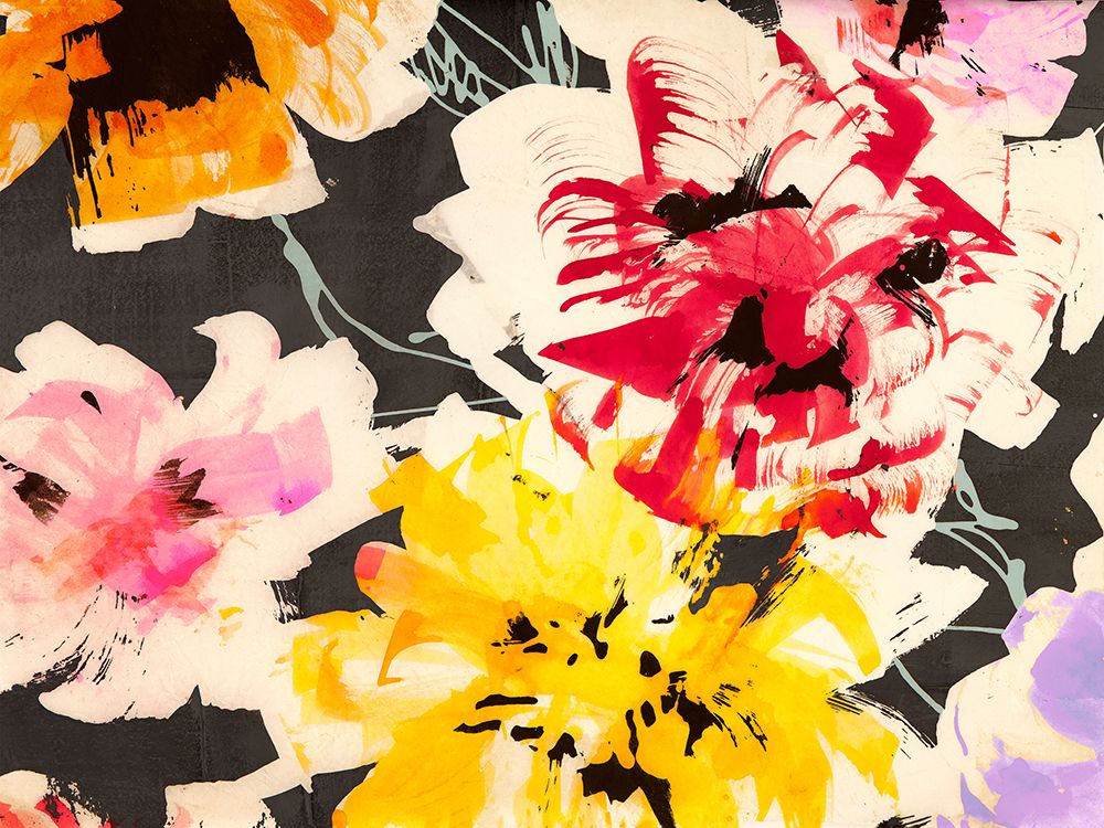 Neon Flowers II (detail) art print by Kelly Parr for $57.95 CAD