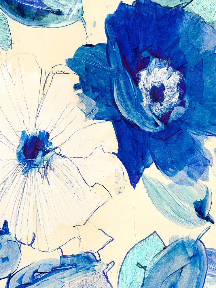 Toile Fleurs I art print by Kelly Parr for $57.95 CAD