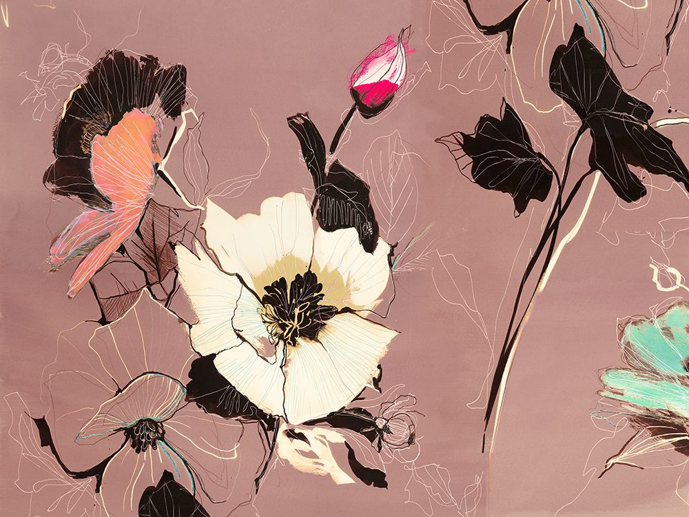 Fleurs (Moka) art print by Kelly Parr for $57.95 CAD