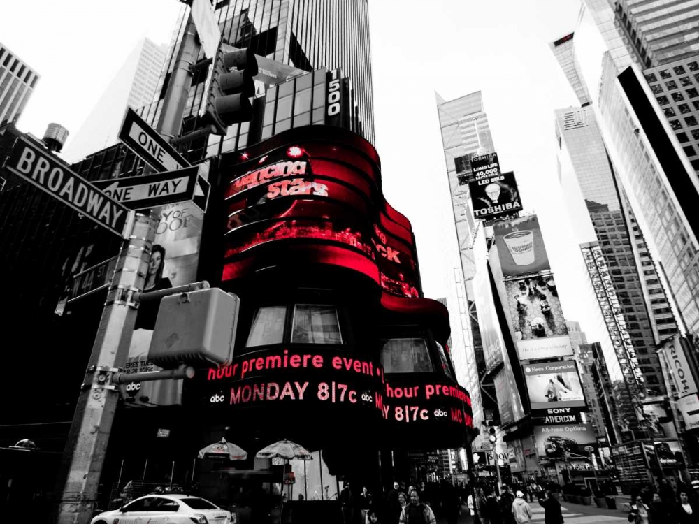 Crossroads Times Square NYC art print by H. Ludo for $57.95 CAD