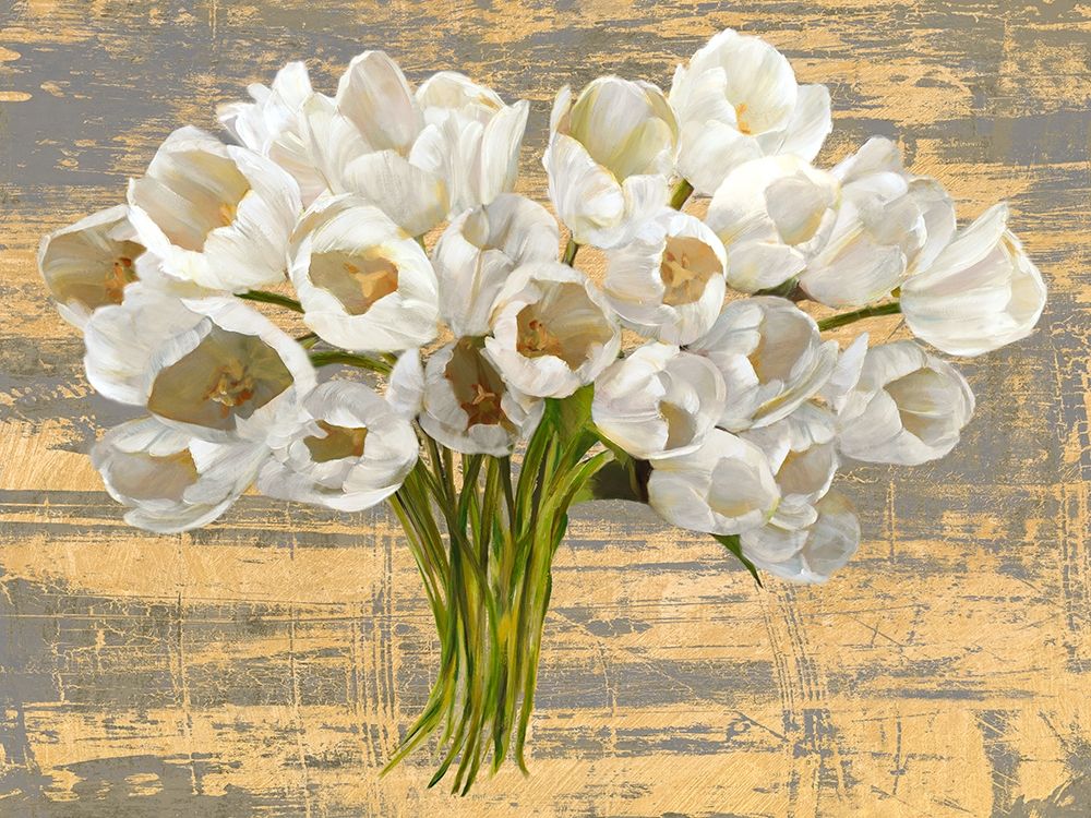 Washed Tulips (Ash and Gold) art print by Leonardo Sanna for $57.95 CAD