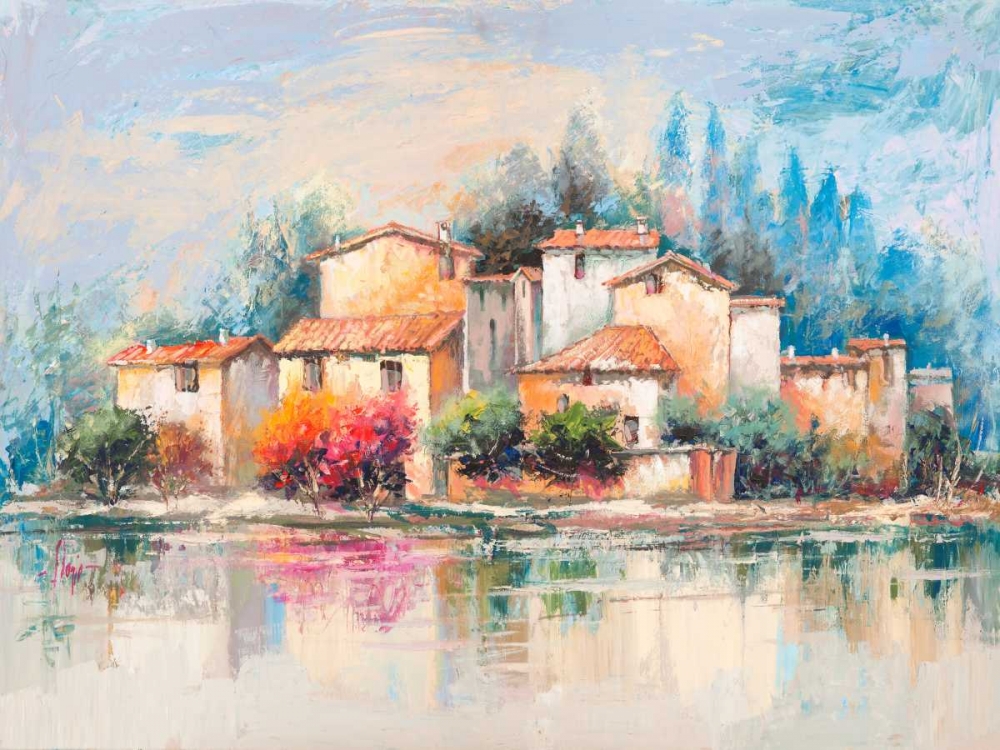 Borgo sul lago art print by Luigi Florio for $57.95 CAD