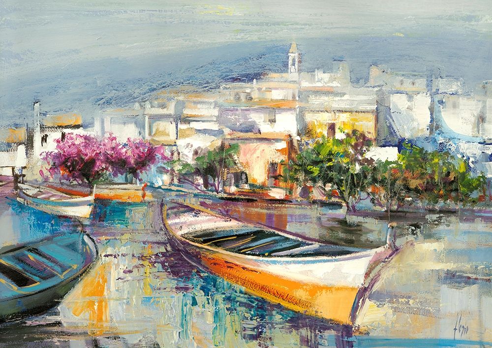 Paese mediterraneo art print by Luigi Florio for $57.95 CAD