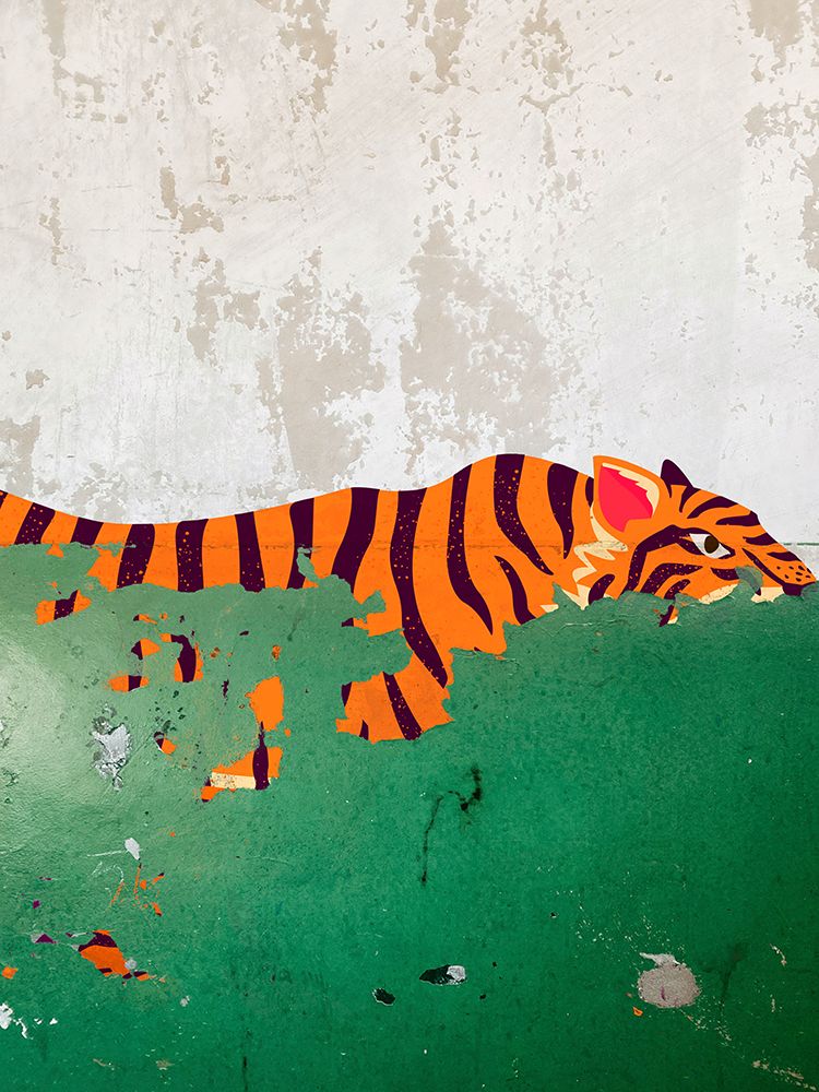 Plaster Tiger art print by Masterfunk Collective for $57.95 CAD