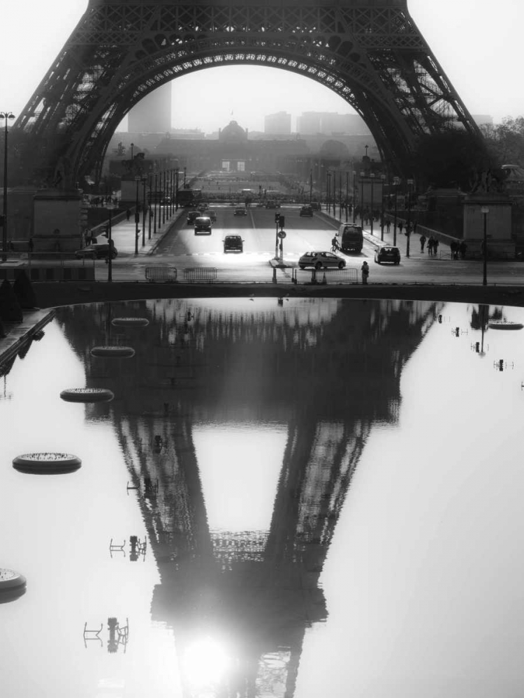 The Eiffel tower reflected, Paris art print by Michel Setboun for $57.95 CAD