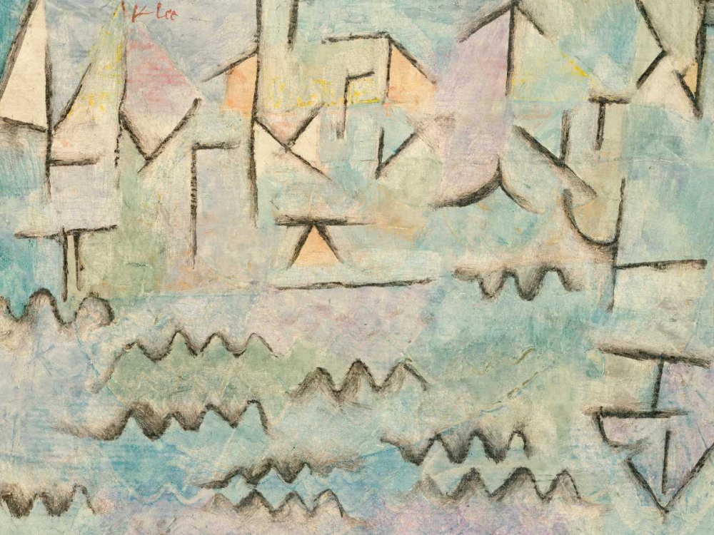 The Rhine at Duisburg  art print by Paul Klee for $57.95 CAD