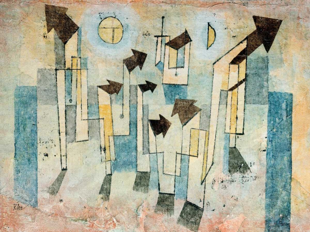 Mural from the Temple of Longing Thither art print by Paul Klee for $57.95 CAD