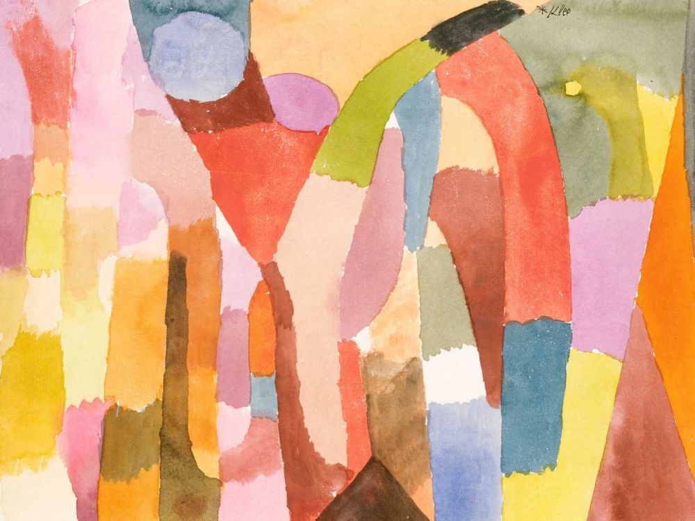 Movement of Vaulted Chambers  art print by Paul Klee for $57.95 CAD