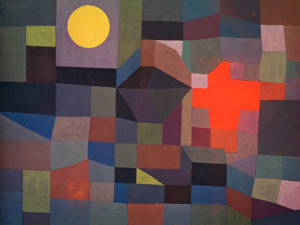 Fire at Full Moon art print by Paul Klee for $57.95 CAD