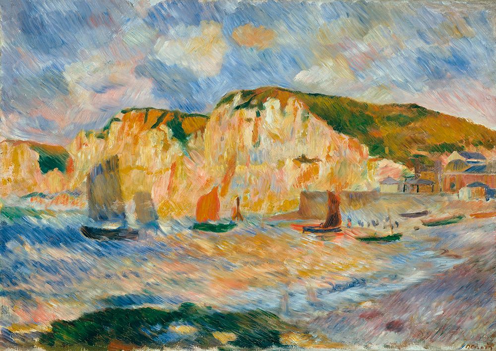 Sea and Cliffs, 1885 ca. art print by Pierre-Auguste Renoir for $57.95 CAD