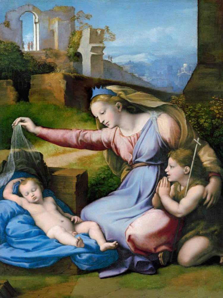 The Madonna of the Blue Diadem  art print by Raffaello for $57.95 CAD