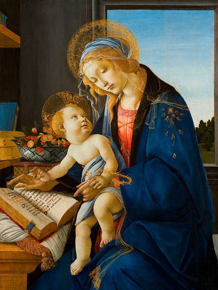 The Virgin and Child (The Madonna of the Book), 1480 art print by Sandro Botticelli for $57.95 CAD
