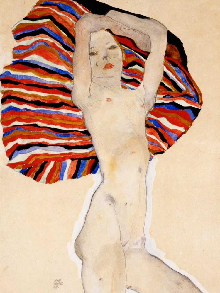 Nude Woman art print by Egon Schiele for $57.95 CAD