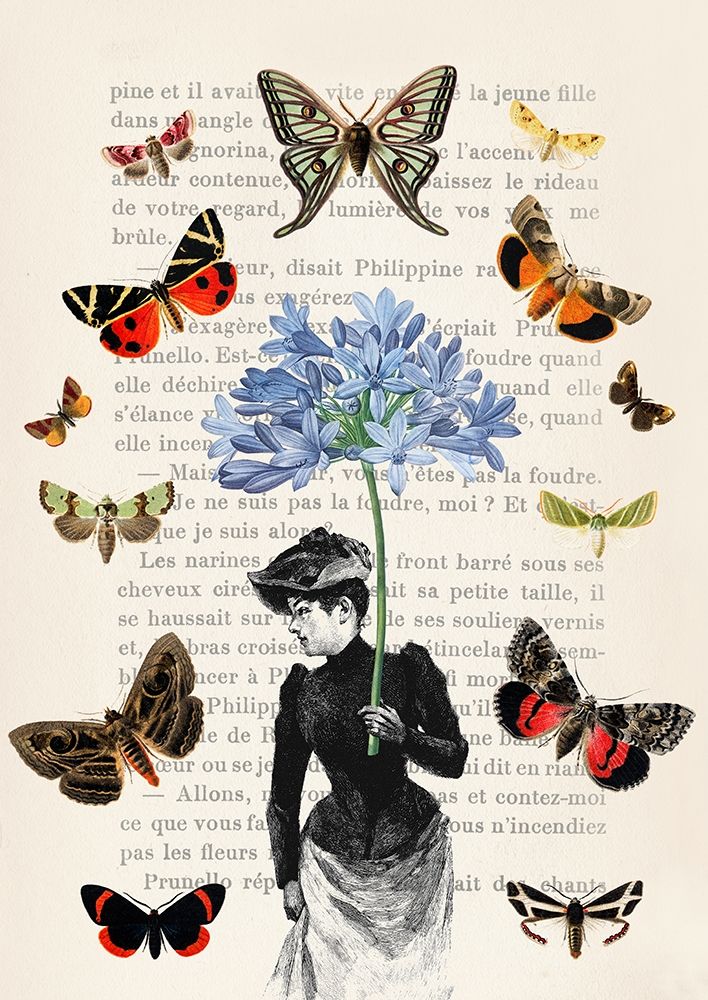 Lady of Butterflies art print by Stef Lamanche for $57.95 CAD