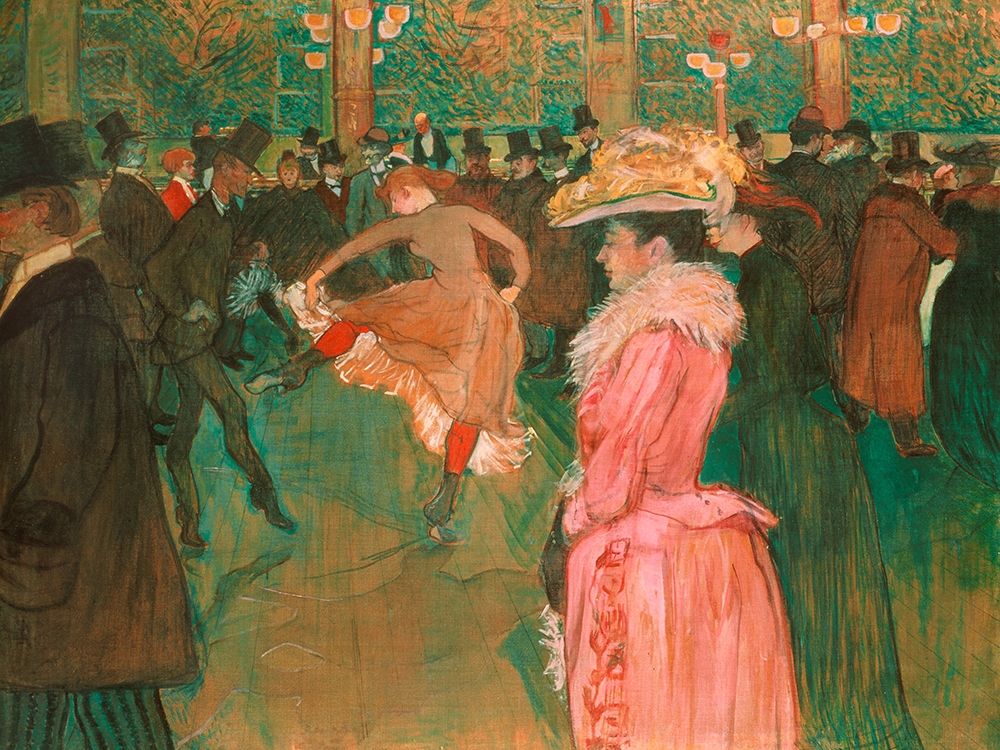 At the Moulin Rouge: The Dance art print by Henri de Toulouse-Lautrec for $57.95 CAD