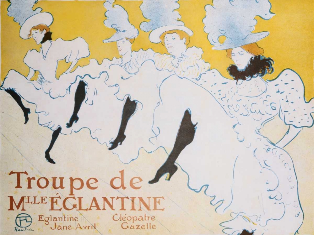 The Troup of Madame Eglantine art print by Henri de Toulouse-Lautrec for $57.95 CAD