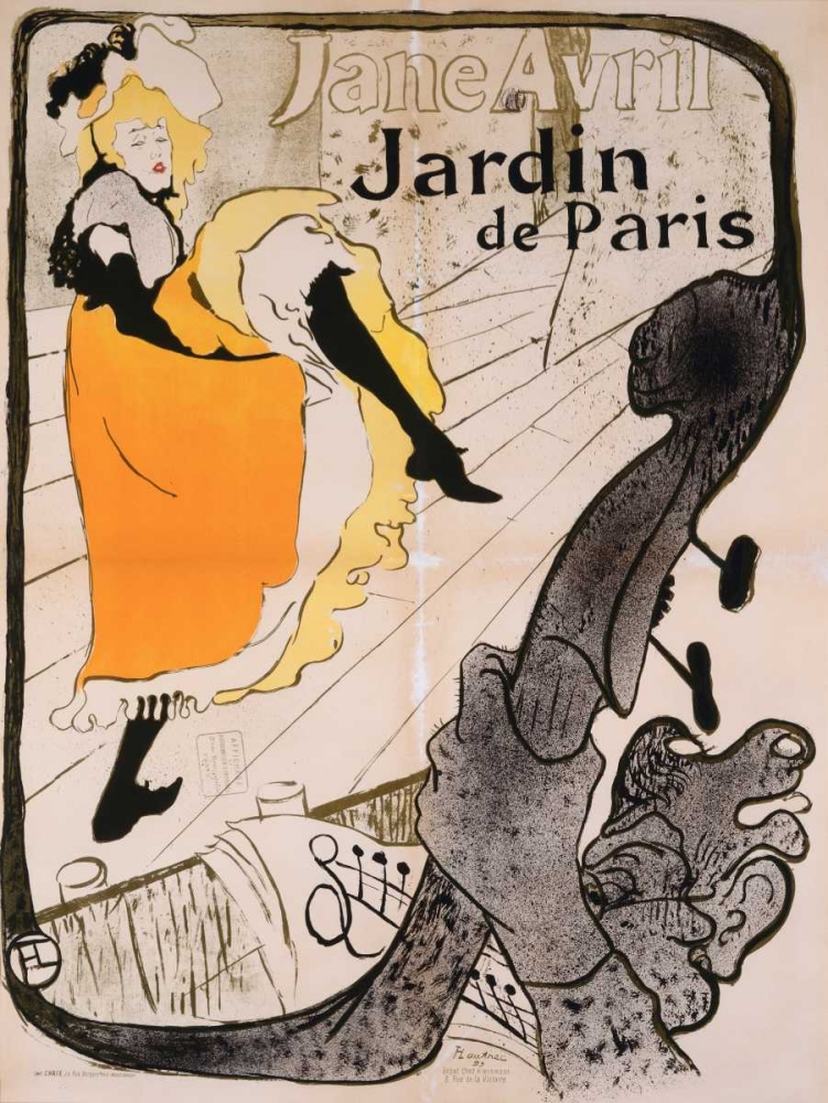 Jane Avril Poster art print by Henri de Toulouse-Lautrec for $57.95 CAD