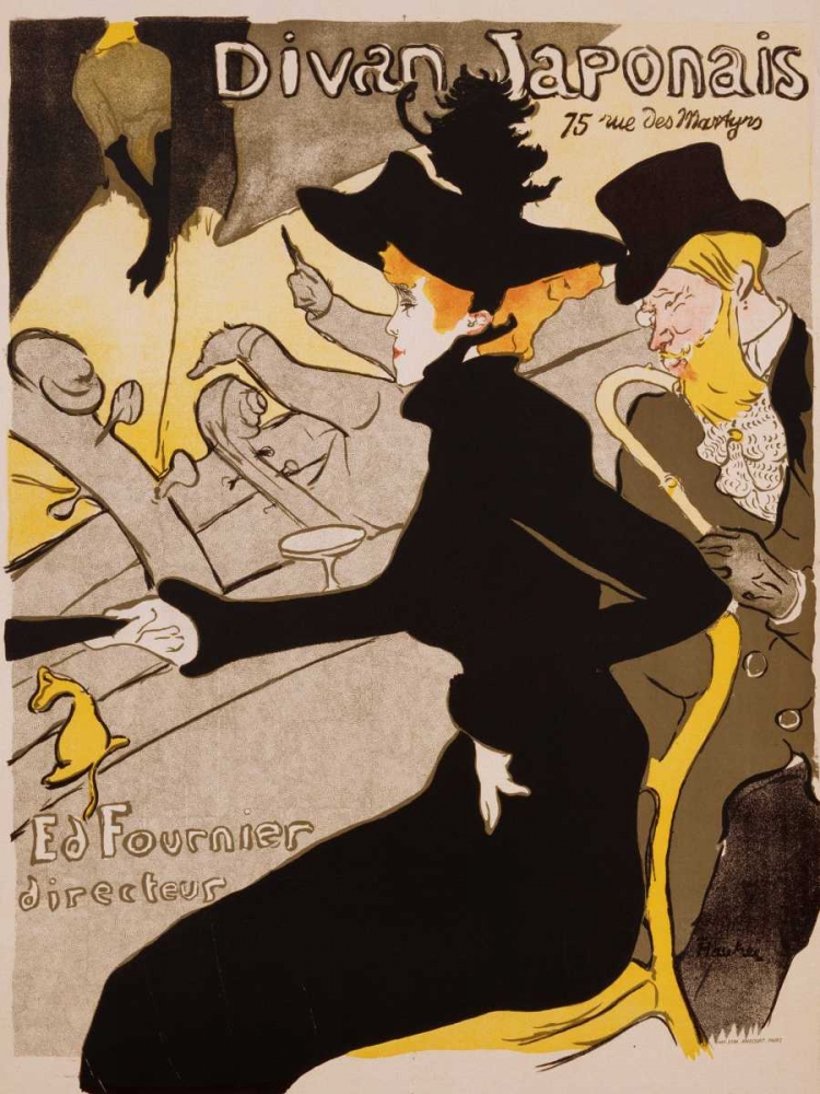Divan Japonais Poster art print by Henri de Toulouse-Lautrec for $57.95 CAD