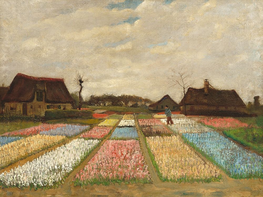 Flower Beds in Holland art print by Vincent Van Gogh for $57.95 CAD