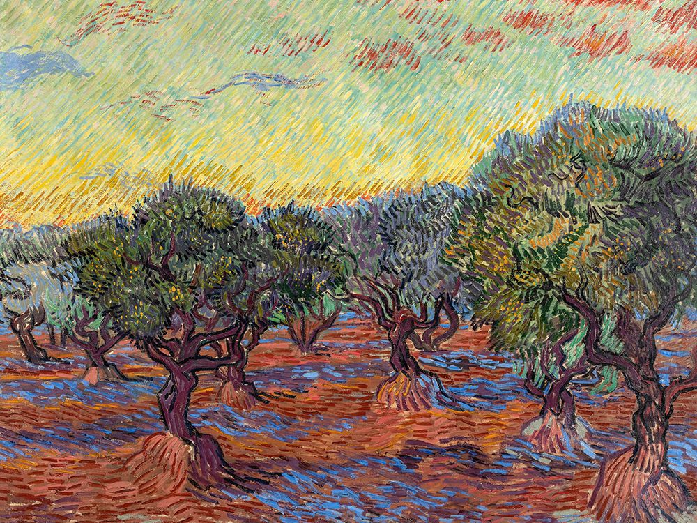 Olive Grove, Saint-Remy art print by Vincent van Gogh for $57.95 CAD