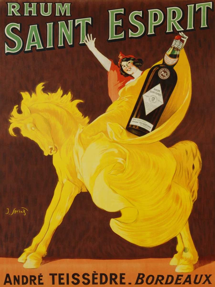 Rhum Saint Esprit 1919 art print by J. Spring for $57.95 CAD