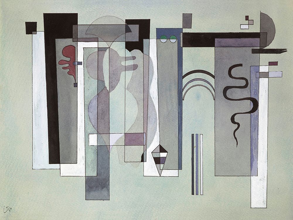 Reunited Surfaces, 1934 art print by Wassily Kandinsky for $57.95 CAD