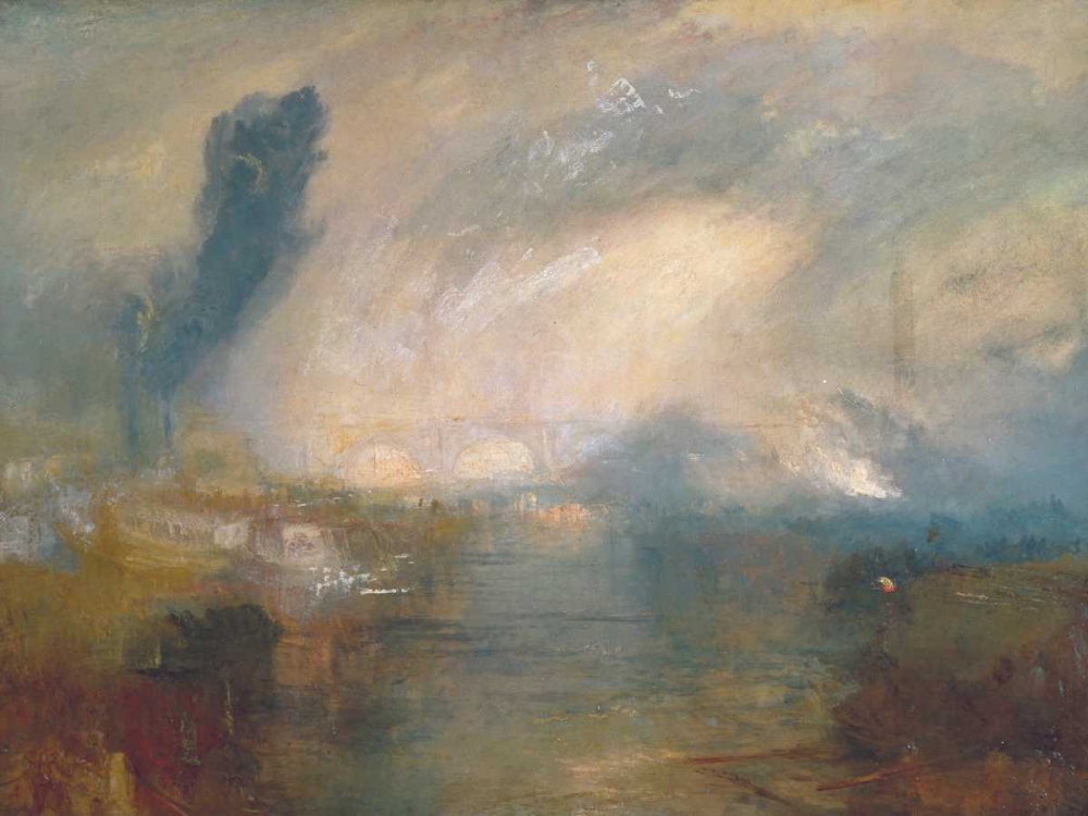 The Thames above Waterloo Bridge art print by William Turner for $57.95 CAD