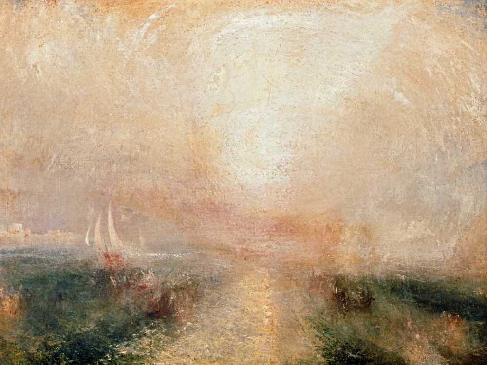 Yacht Approaching the Coast art print by William Turner for $57.95 CAD