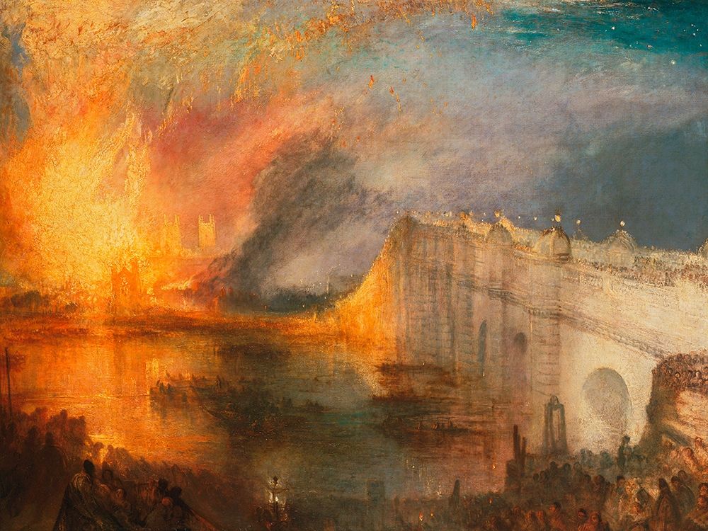 The Burning of the Houses of Lords and Commons art print by William Turner for $57.95 CAD