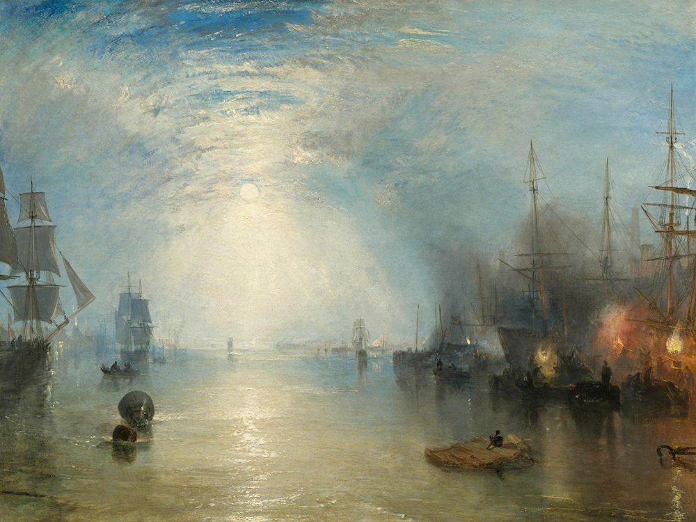 Keelmen Heaving in Coals by Moonlight art print by William Turner for $57.95 CAD