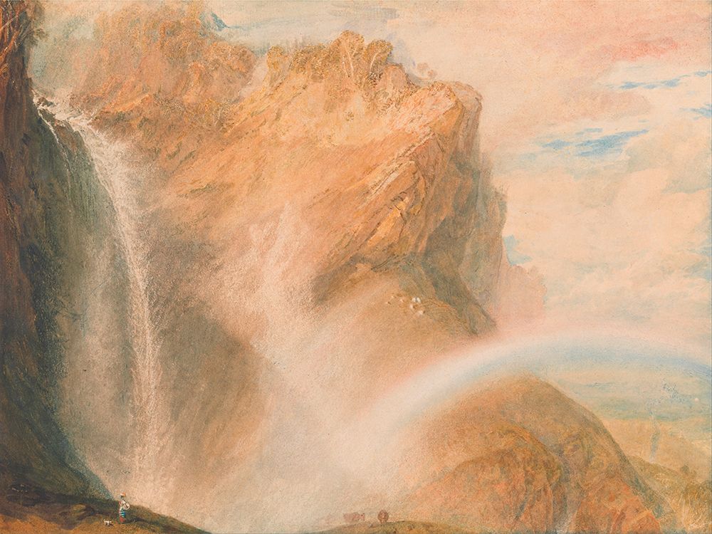 Upper Fall of the Reichenbach, Rainbow art print by William Turner for $57.95 CAD
