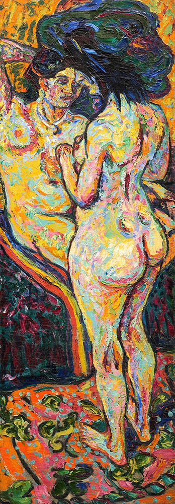 Two Nudes art print by Ernst Ludwig Kirchner for $57.95 CAD