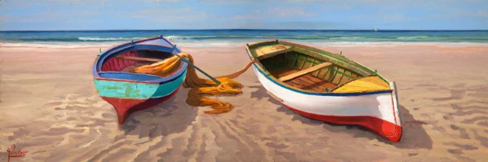 Barche sulla battigia art print by Adriano Galasso for $57.95 CAD