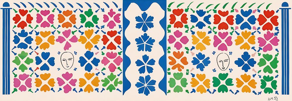 Grande decoration aux masques, 1953 art print by Henri Matisse for $57.95 CAD
