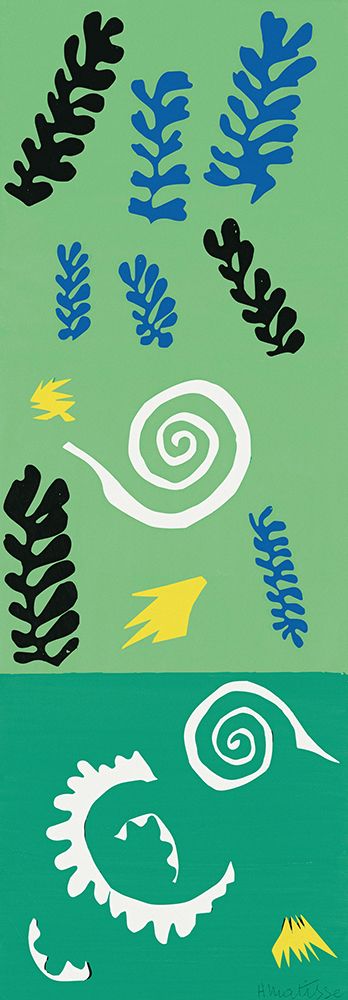 Composition fond vert, 1947 art print by Henri Matisse for $57.95 CAD
